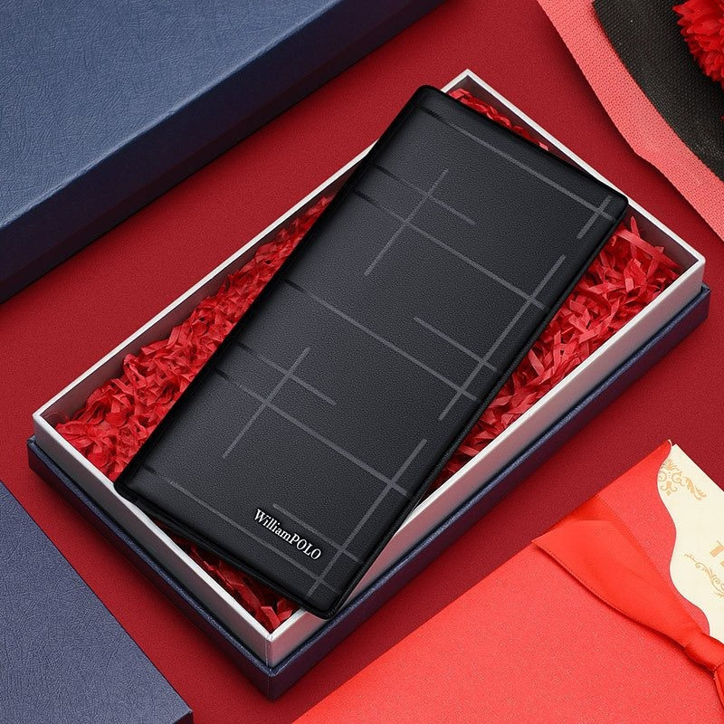 Wallet Men's Multiple Card Slots Cowhide Money.