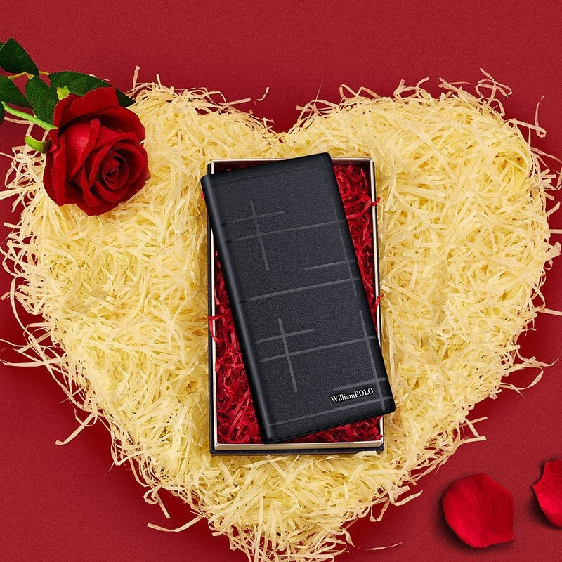 Wallet Men's Multiple Card Slots Cowhide Money.